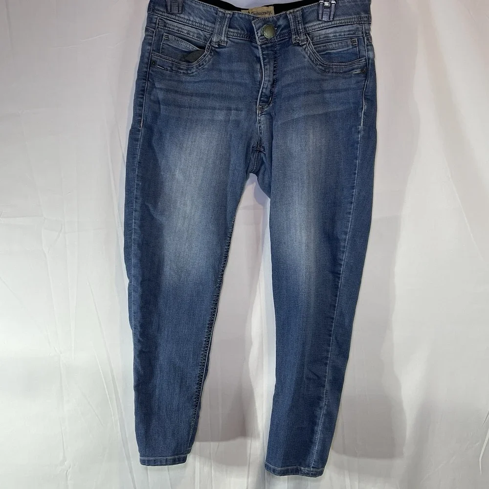 Democracy‎ Jeans  AB Technology Pants Women's Size 8 Blue Med Wash Stretch